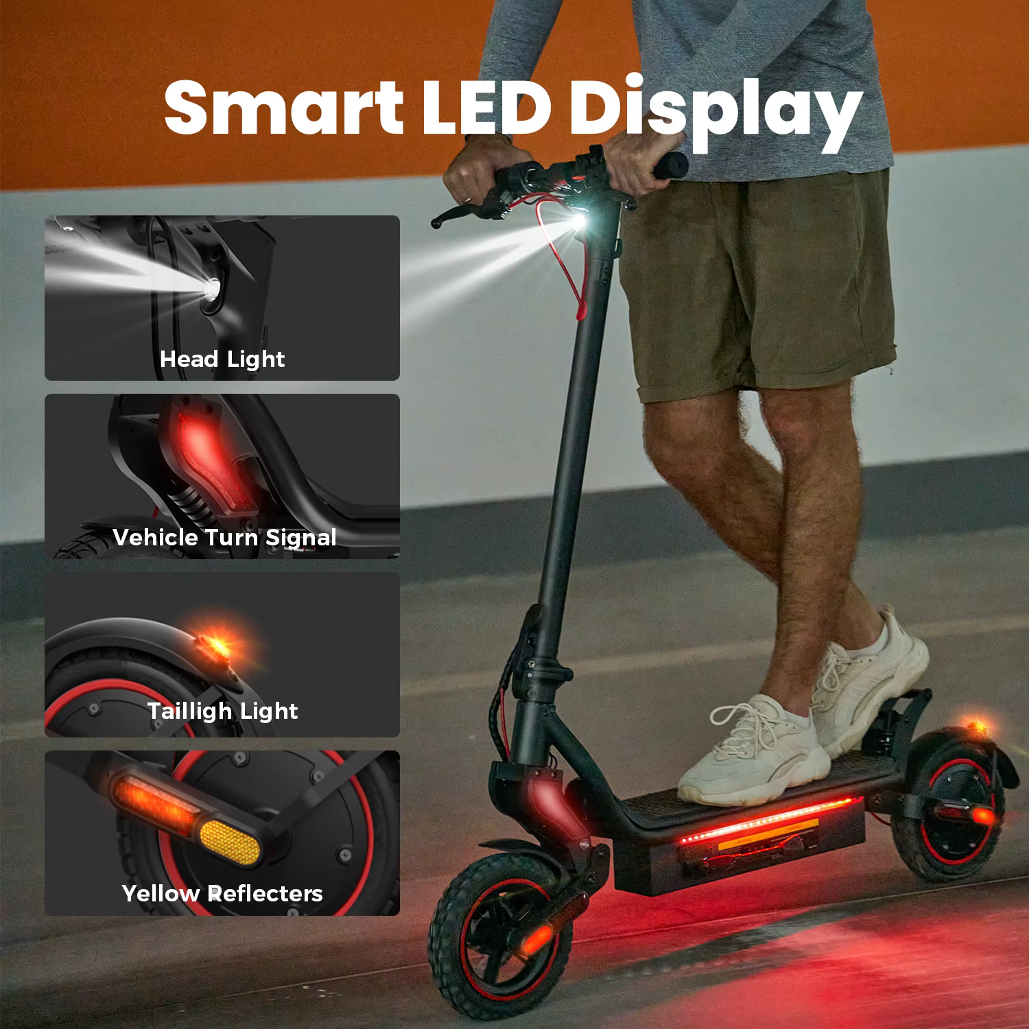 Patinete Eléctrico IScooter W8, Motor 750W, Batería 48V 14Ah, Ruedas de 9.3 Pulgadas, Autonomía 30-40 km, Velocidad Máxima 40 km/h, Conexión APP