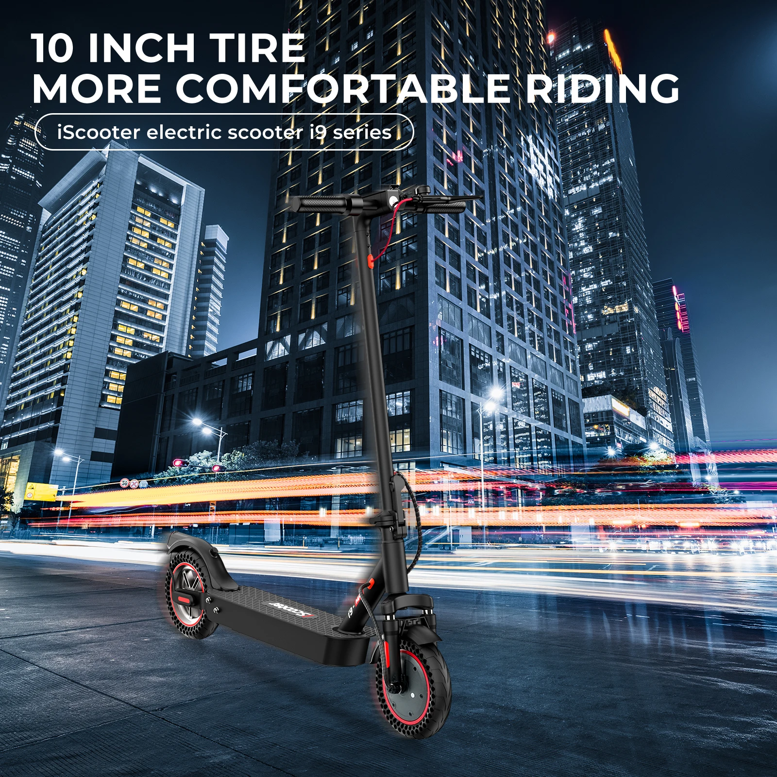 Patinete Eléctrico iScooter i9MAX 500W 40 km Autonomía