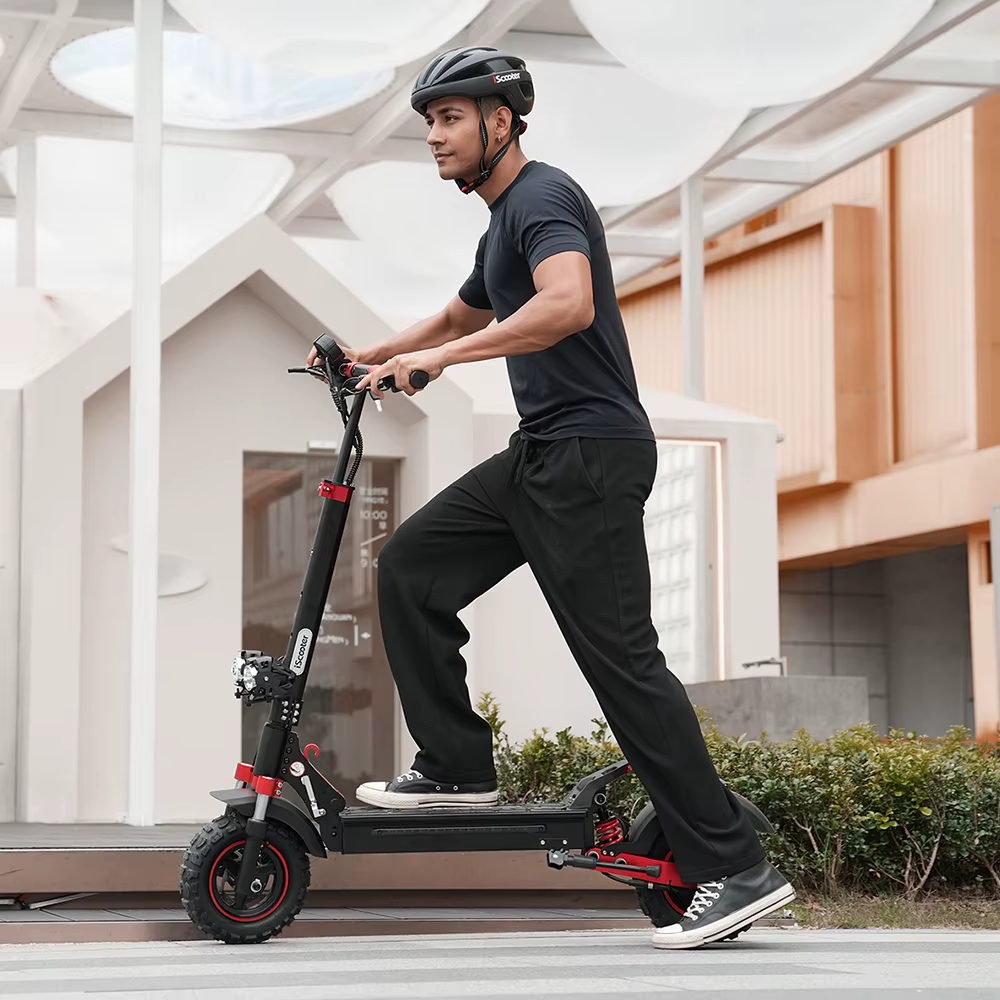 Patinete Eléctrico iScooter iX5s 15Ah 1000W Potente con Neumáticos Neumáticos Antideslizantes Off Road, 65 km de Autonomía y 45 km/h