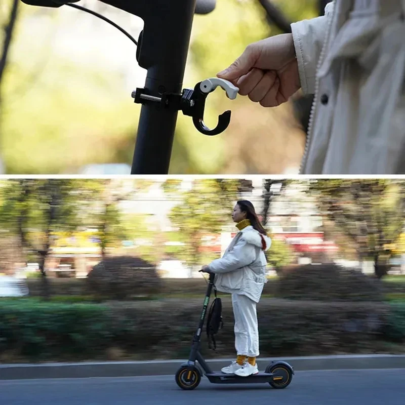 Gancho para casco y bolsa para patinete eléctrico NINEBOT
