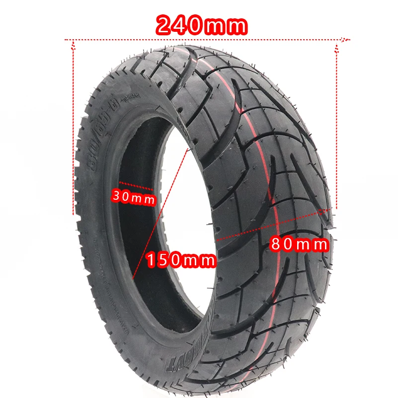 Neumático 80/65-6 con cámara para patinete eléctrico Zero