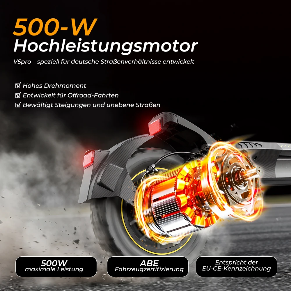 Patinete Eléctrico IScooter V5pro 500W 60 km Autonomía