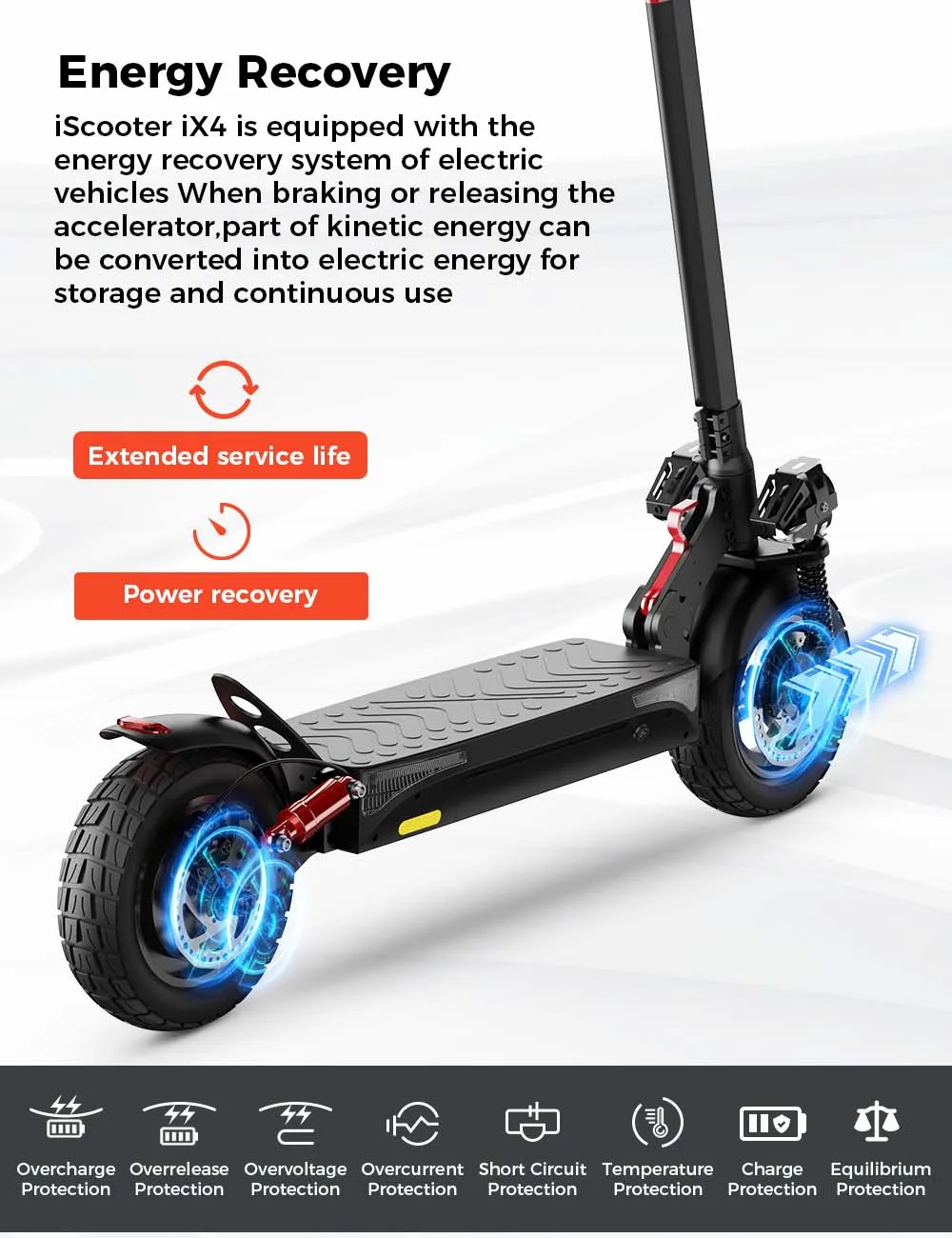 Patinete Eléctrico IScooter IX4 800W 48V 15AH | 45 km/h