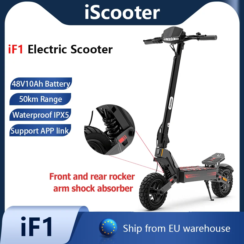 Patinete Eléctrico IScooter IF1 48V 10Ah 45 km App