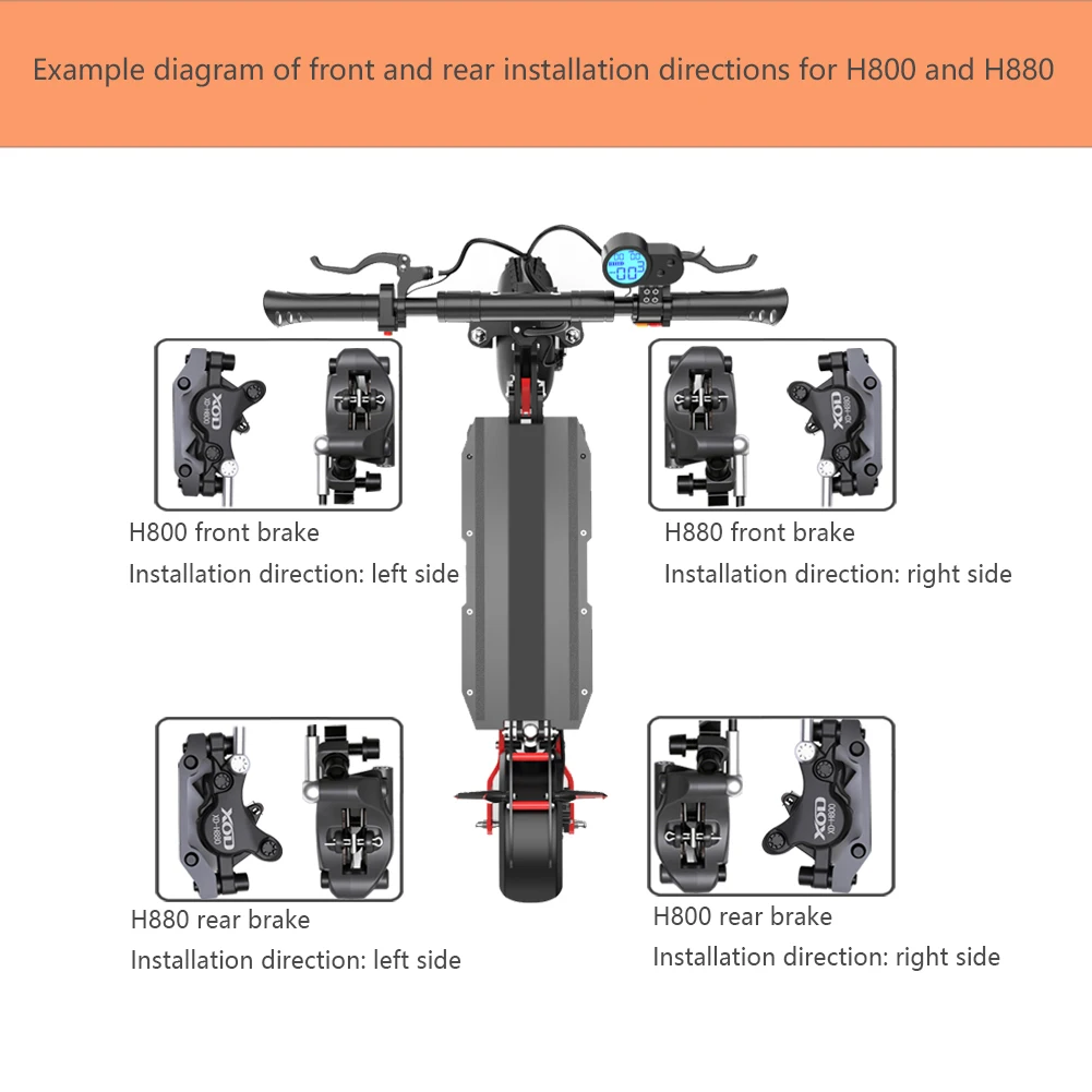 Freno hidráulico XOD H800/H880 para KUKirin G2 Master