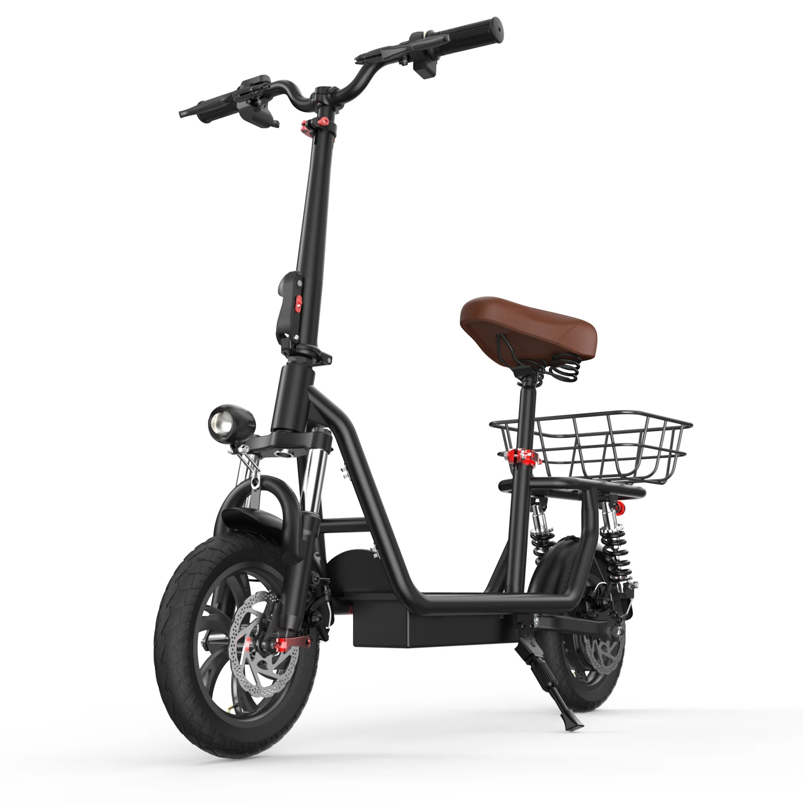 Patinete Eléctrico iScooter i12 500W 25km/h con Asiento y Cesta