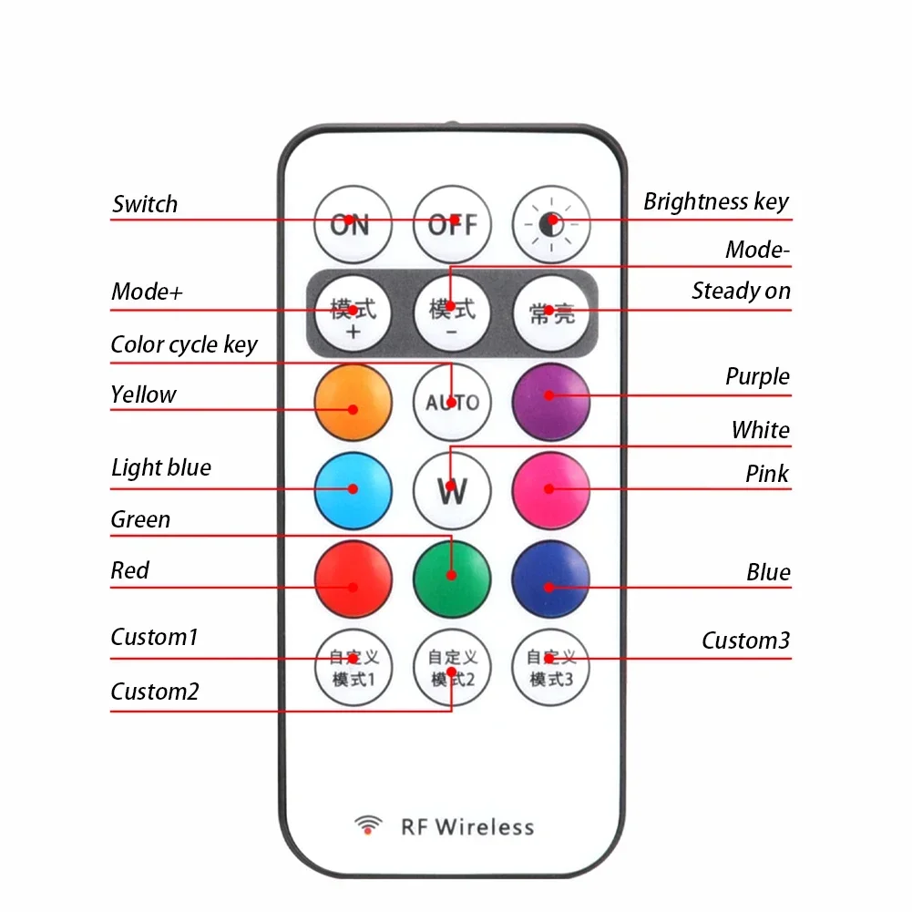 Luces LED RGB para patinete y bici: flash inalámbrico