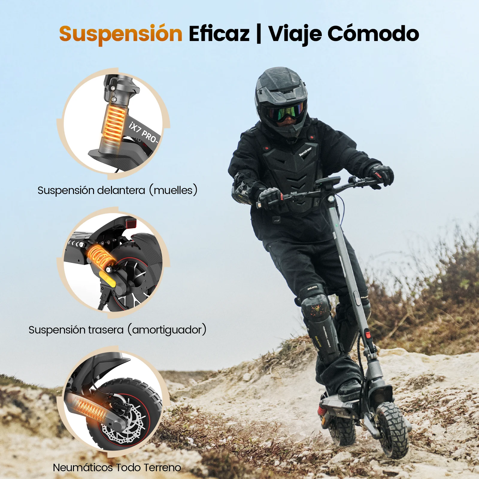 Patinete Eléctrico IScooter IX7Pro: 80 km y App
