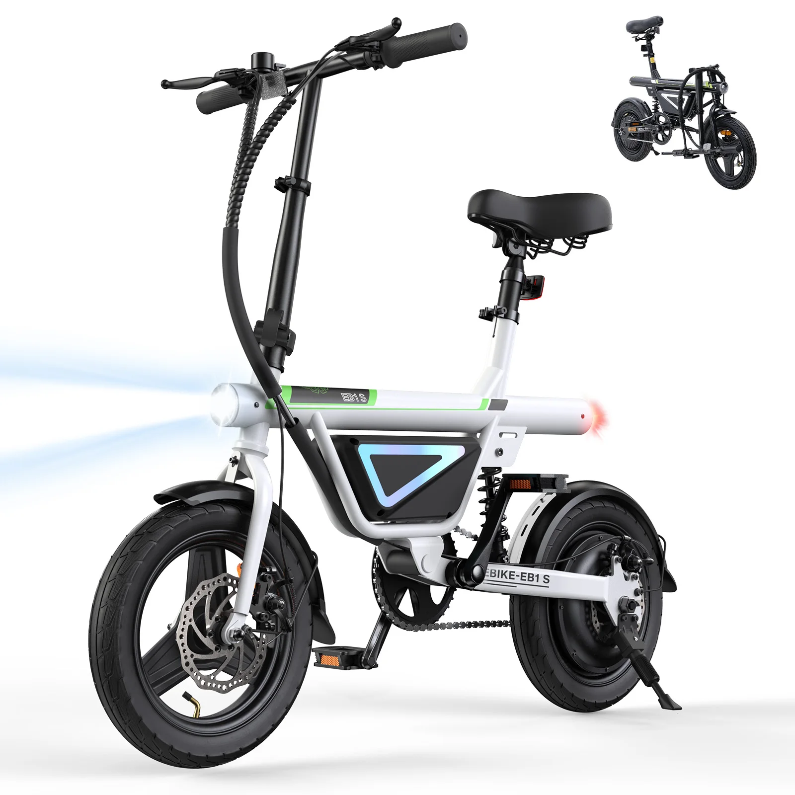 Bicicleta Eléctrica Plegable iScooter EB1S 350W 36V