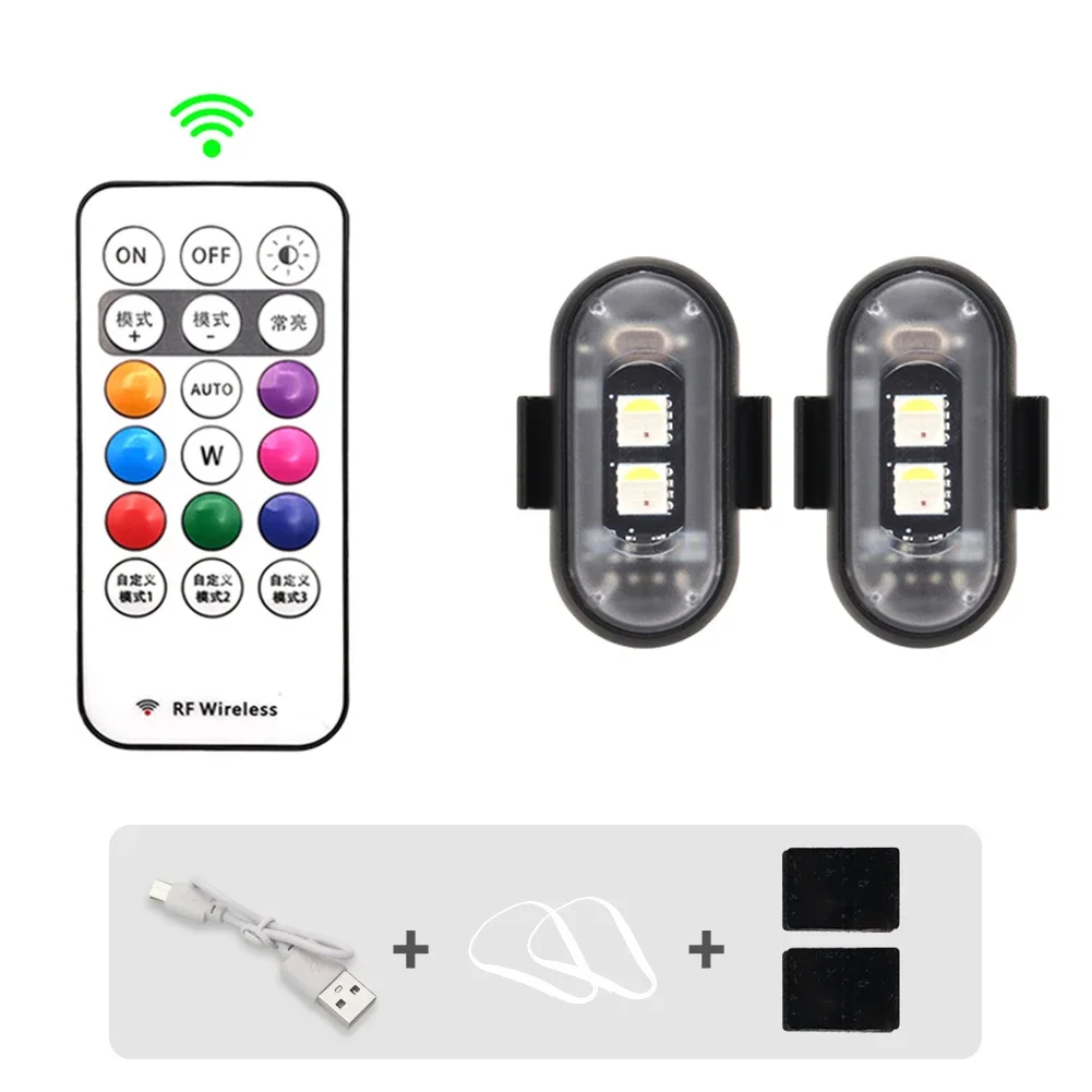 Luces LED RGB para patinete y bici: flash inalámbrico