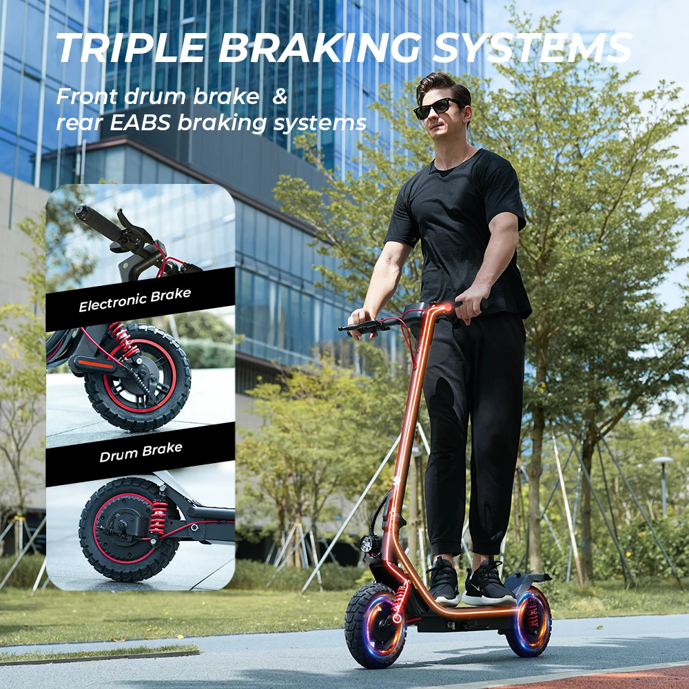 Patinete eléctrico iScooter i10pro 48V 15Ah 60 km plegable