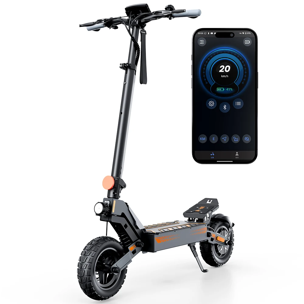 Patinete Eléctrico iScooter W-10: 1200W, 60 km y Pantalla LED