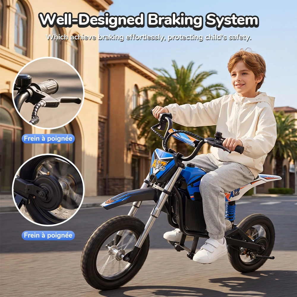 Moto eléctrica infantil IScooter A12 350W 25 km/h off-road