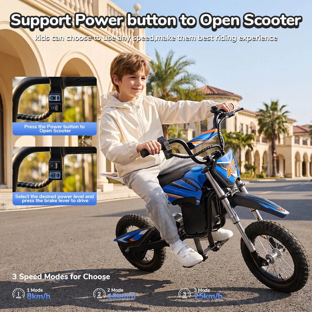 Moto eléctrica infantil IScooter A12 350W 25 km/h