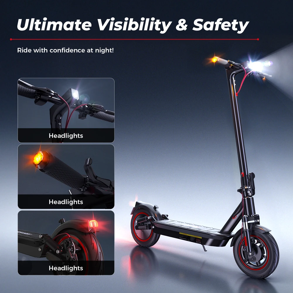 Patinete Eléctrico iScooter i10 15Ah 45km Plegable con APP