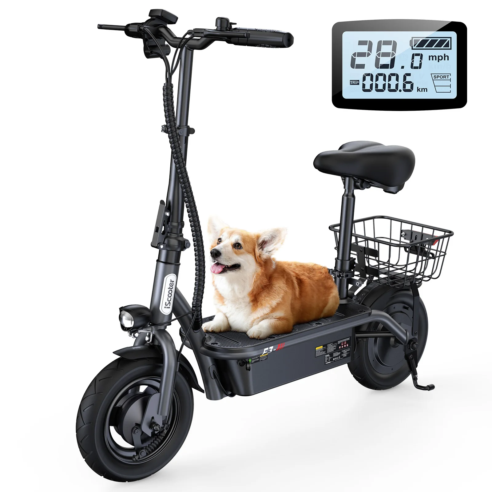 Patinete Eléctrico IScooter F3 1000W 48V 13AH 45km/h