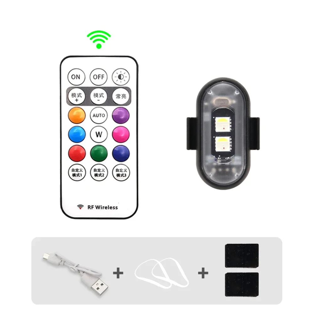 Luces LED RGB para patinete y bici: flash inalámbrico