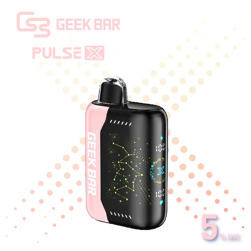 White Peach Raspberry GEEK BAR Pulse X  