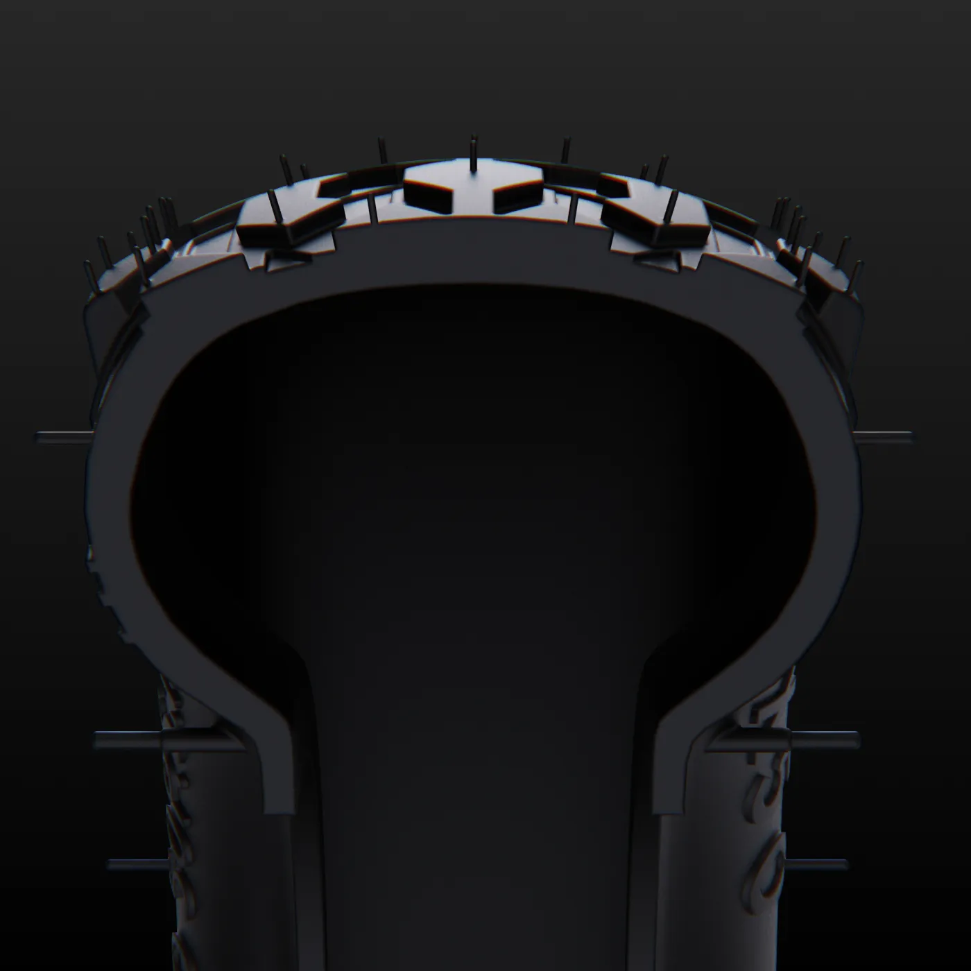 High tread all-terrain tire design