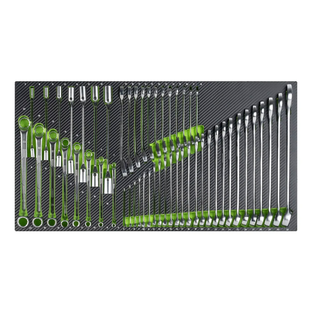 Tool trolley with tools, 8 drawers, 482 pcs, Carbon EVA