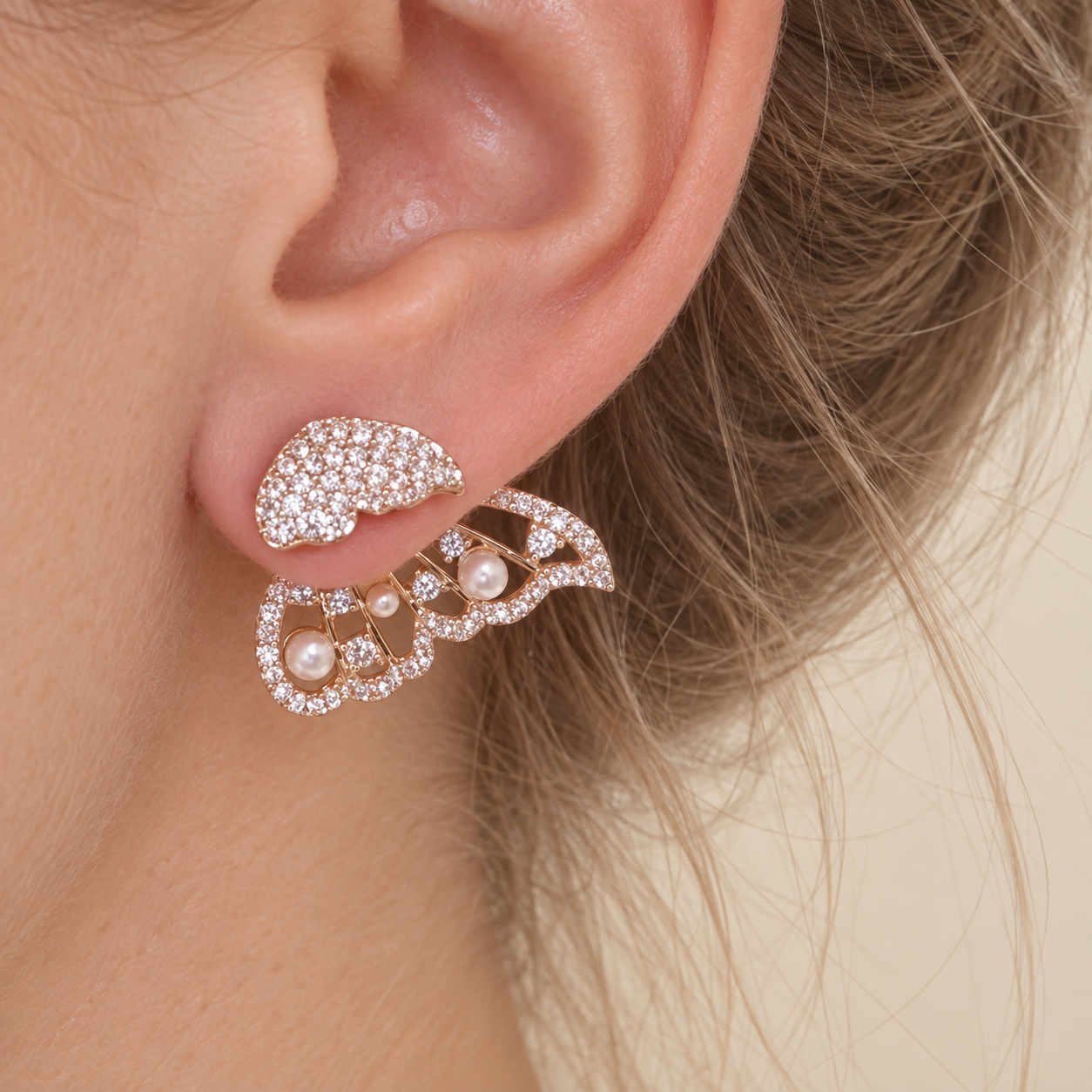 Monarch Butterfly Ear Jackets