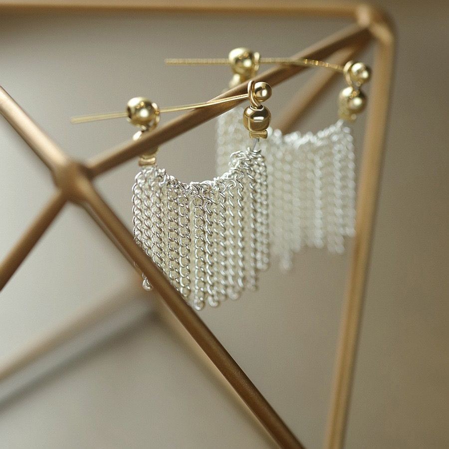 Silverfall Tassel Earrings