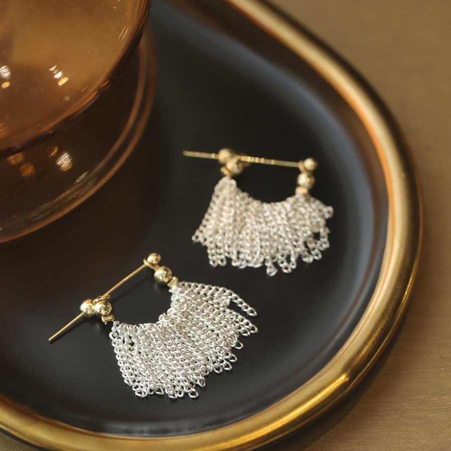 Silverfall Tassel Earrings