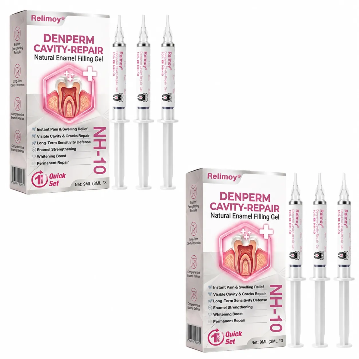 HEATWOLF® DenPerm Gel na opravu dutin, přírodní výplň skloviny🎈