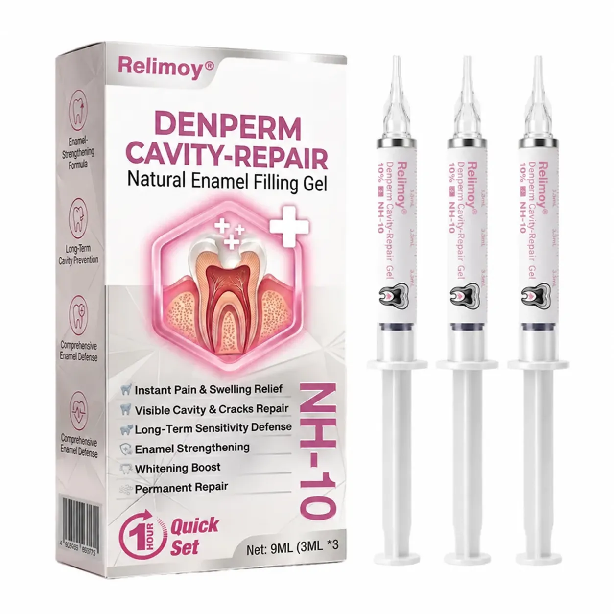 HEATWOLF® DenPerm Gel na opravu dutin, přírodní výplň skloviny🎈