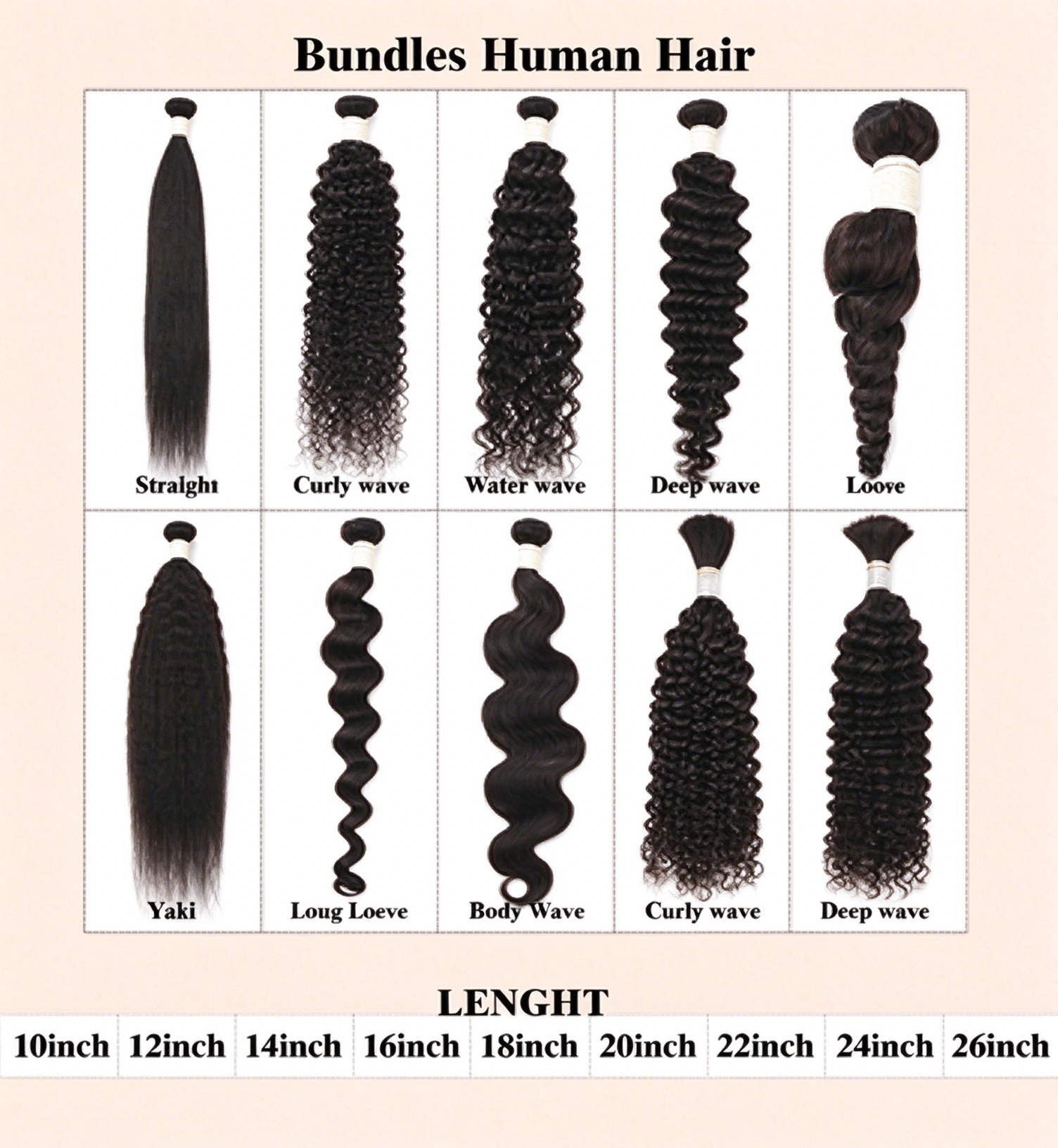 Human Hair Bundles & Closures