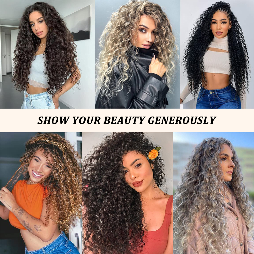 Wholesale & Custom Curly Crochet Hair, 18 Inch Matte Synthetic Crochet Braiding Hair Extensions