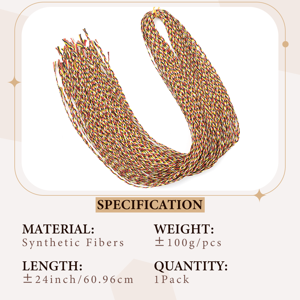 Wholesale & Custom 5-Color Mix Box Braid Crochet Hair, 24 Inch Pre-Looped Synthetic Braiding Hair Extensions
