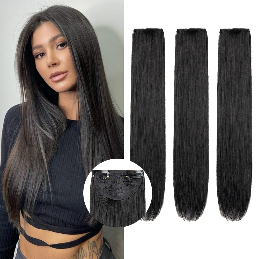[Copy]Wholesale & Custom 24 Inch Straight Drawstring Ponytail, Silky Synthetic Long Ponytail Hair Extension