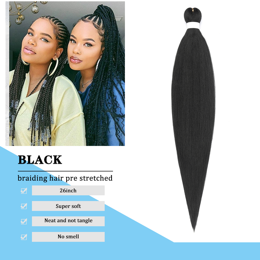 Wholesale Pre Stretched Braiding Hair, Synthetic Braids Hair for Braiding