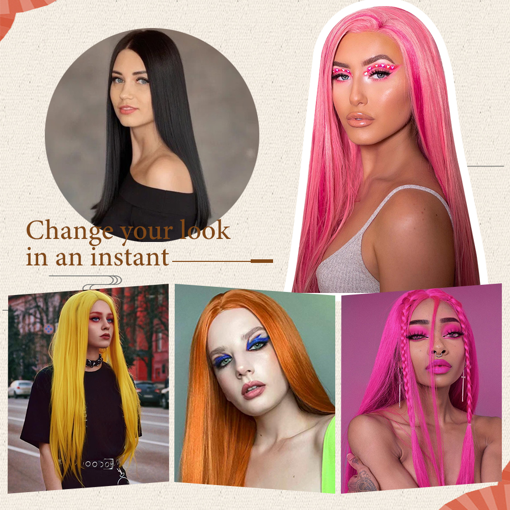 [Copy]Wholesale & Custom 24 Inch Straight Drawstring Ponytail, Silky Synthetic Long Ponytail Hair Extension