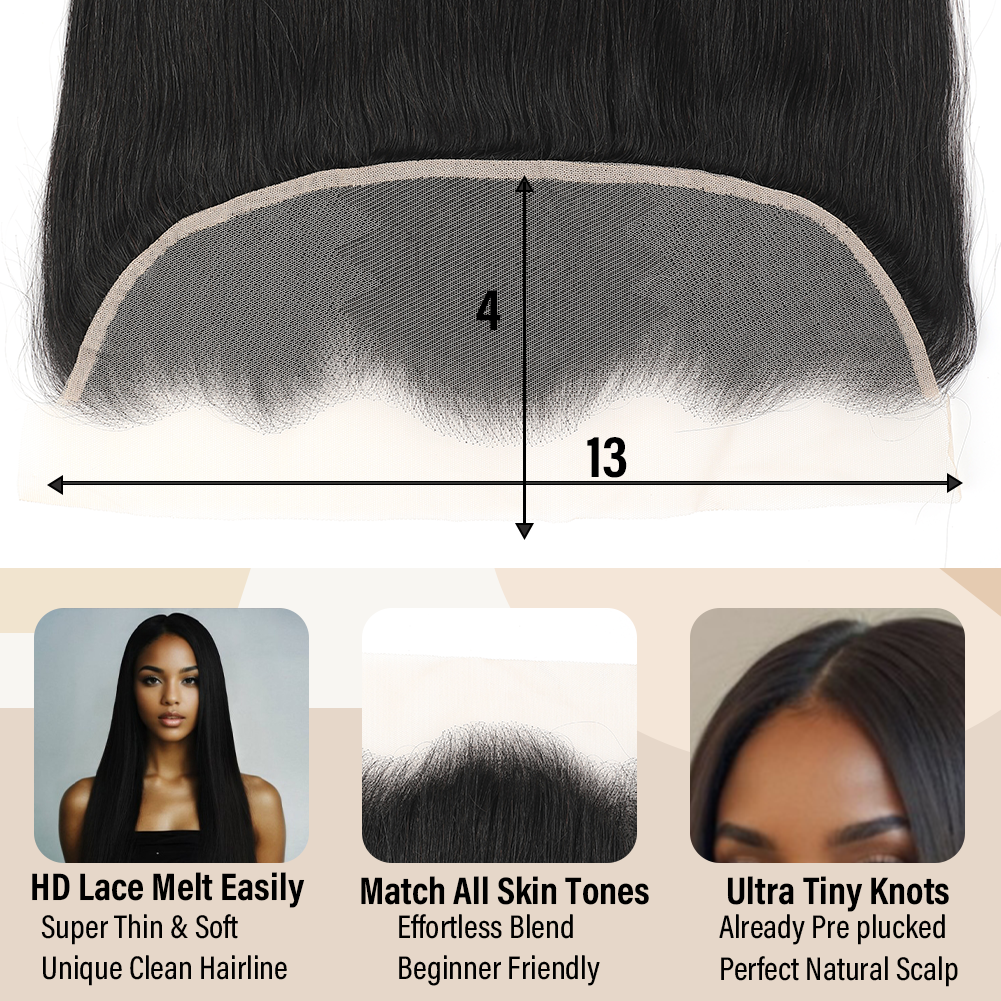 13x4 HD Lace Front Straight hair  Wholesale | 100% Virgin Unprocessed Human Hair