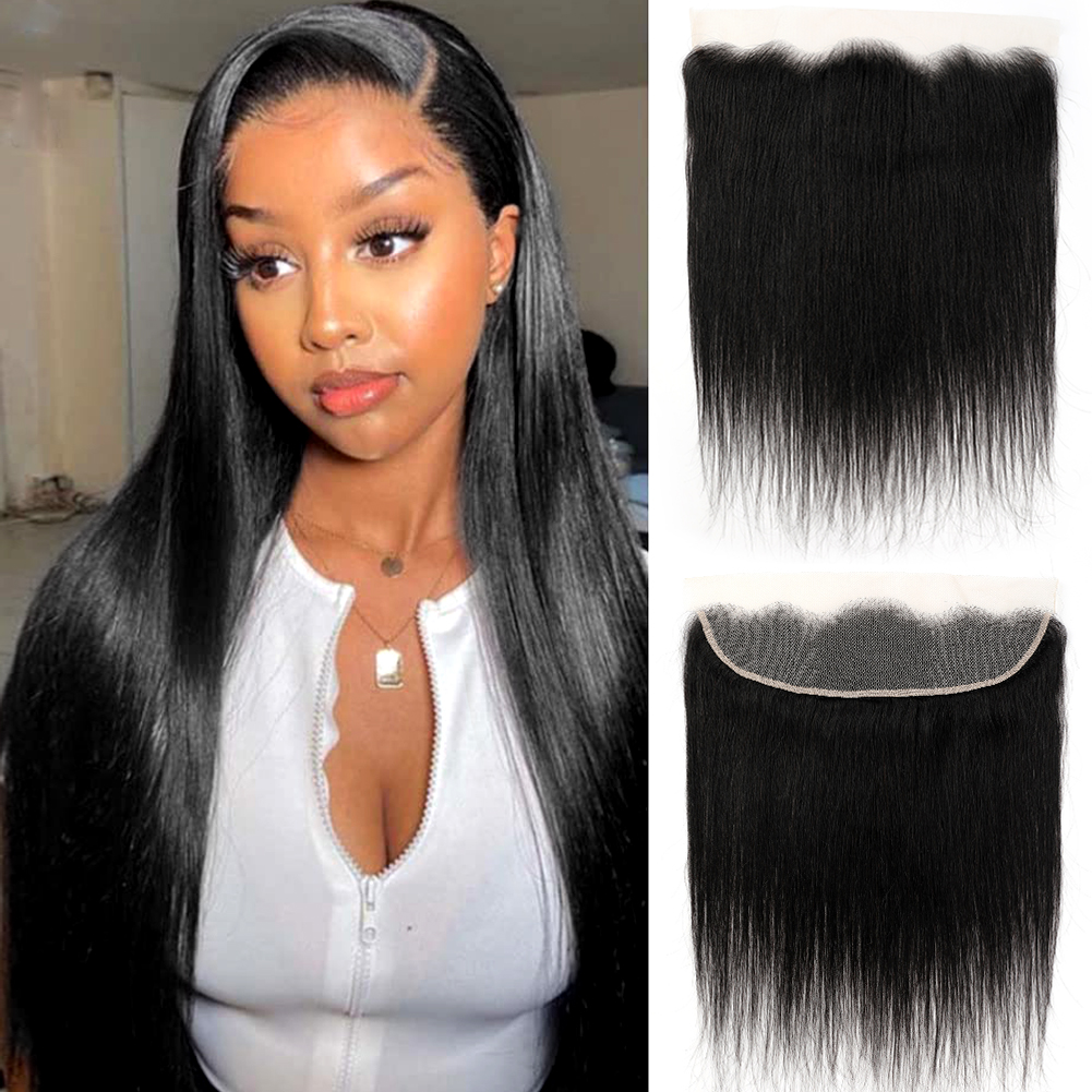 Wholesale & Custom 13×4 Lace Front Closure 100% Human Hair Straight Transparent Lace Closure