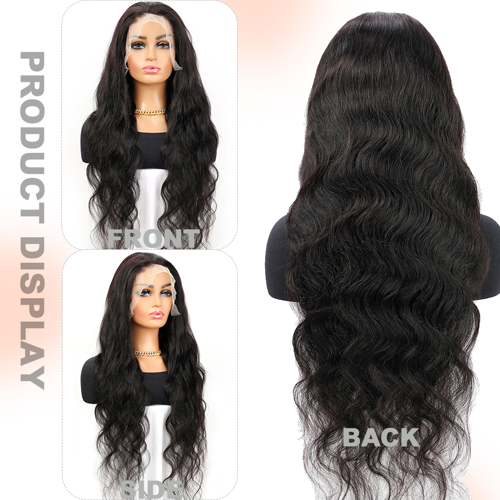 Wholesale & Custom 13x6 HD Lace Front Wig, 100% Human Hair Body Wave Wig with Pre-Plucked Baby Hair