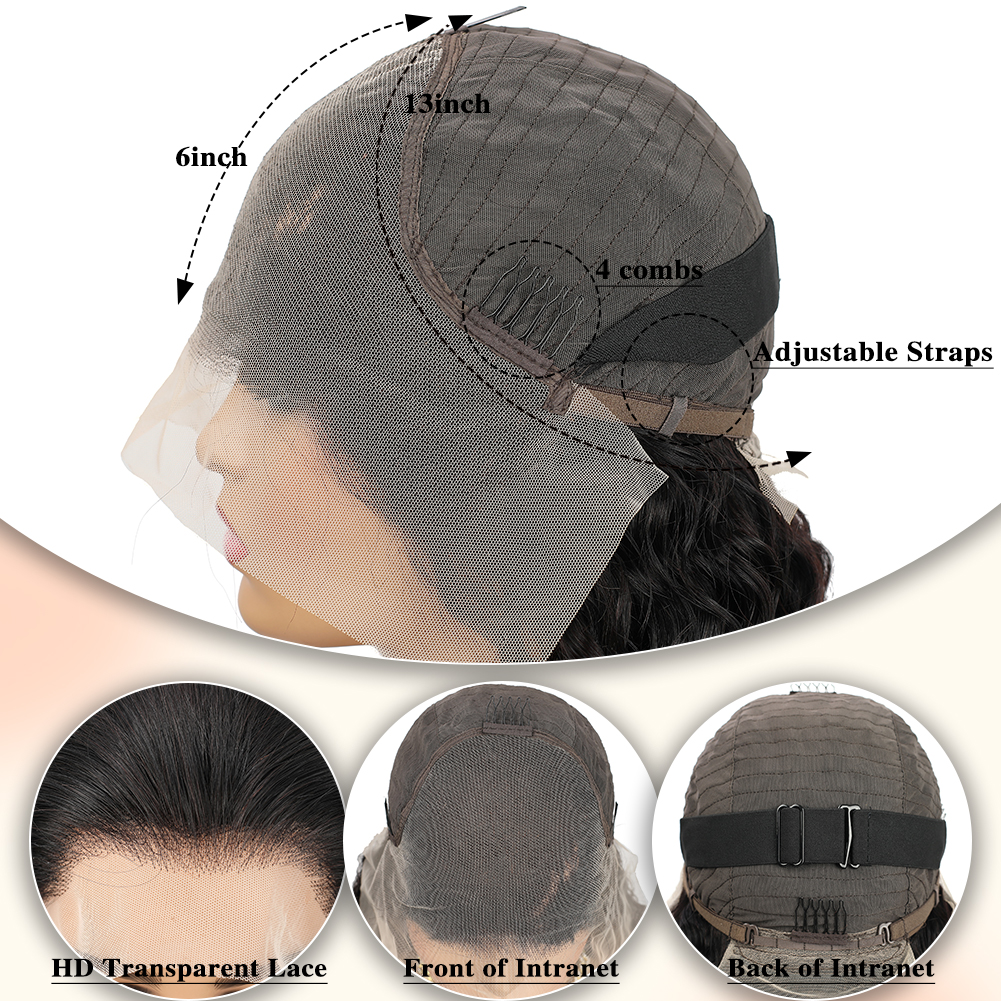 [Copy]Wholesale & Custom 13x6 HD Lace Front Wig, 100% Human Hair CurlyWave Wig with Pre-Plucked Baby Hair