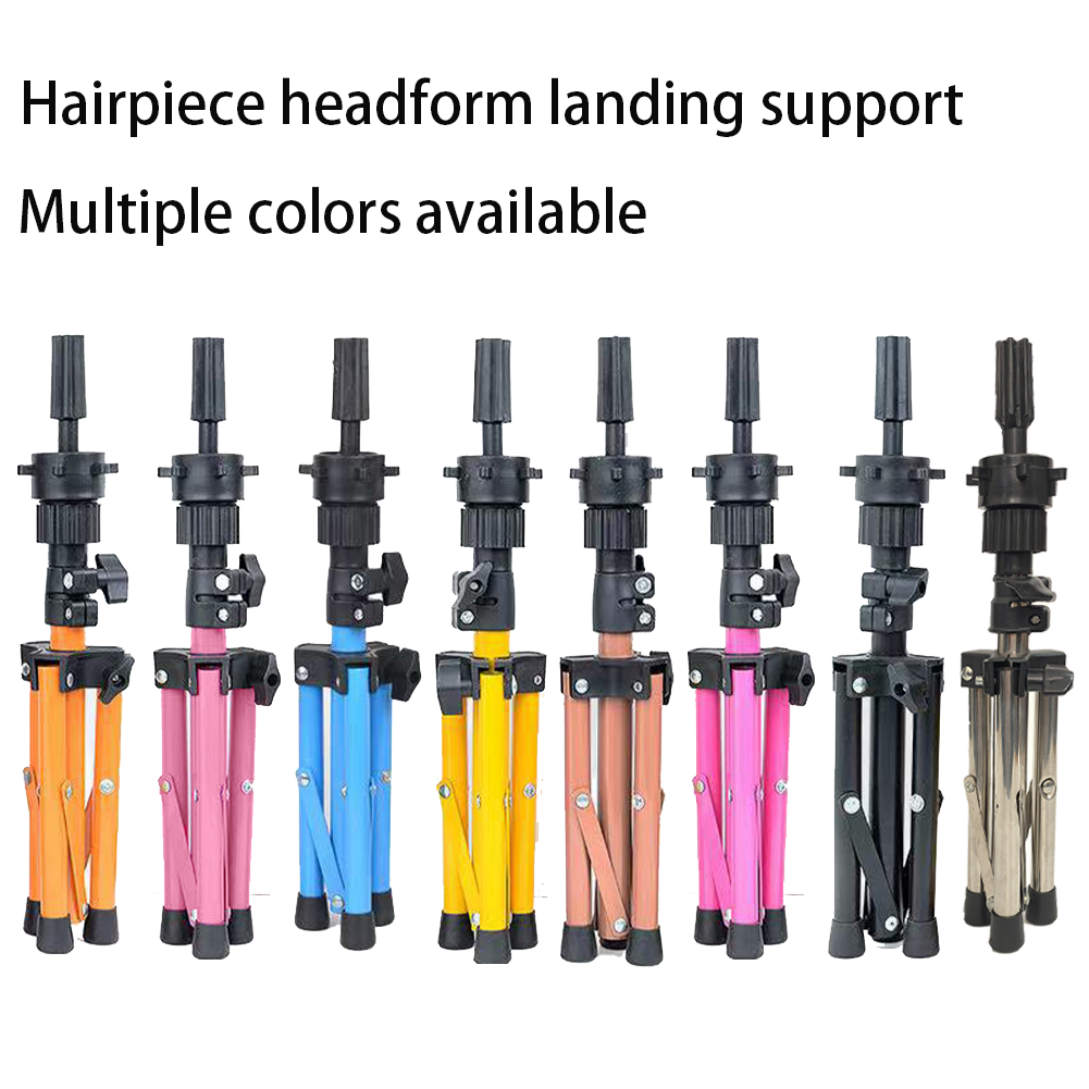 Wholesale & Custom Mini Wig Stand Tripod, Adjustable Height Mannequin Head Holder Stand for Salon & Home Hair Practice