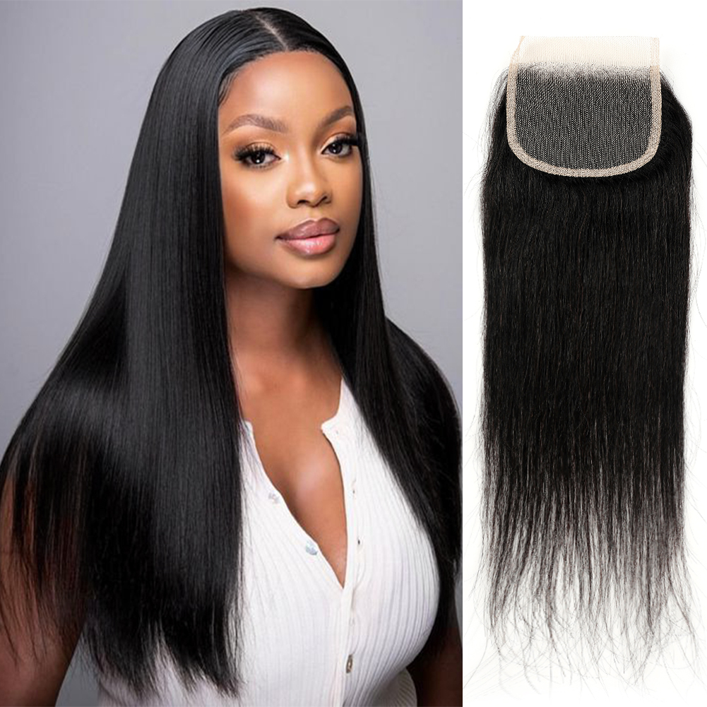 Wholesale & Custom Available. This 4x4 HD lace closure is made of 100% virgin human hair, pre-plucked natural hairline, soft shiny & bouncy. It can be dyed and curled freely, supports free parting. Multiple lengths for your selection