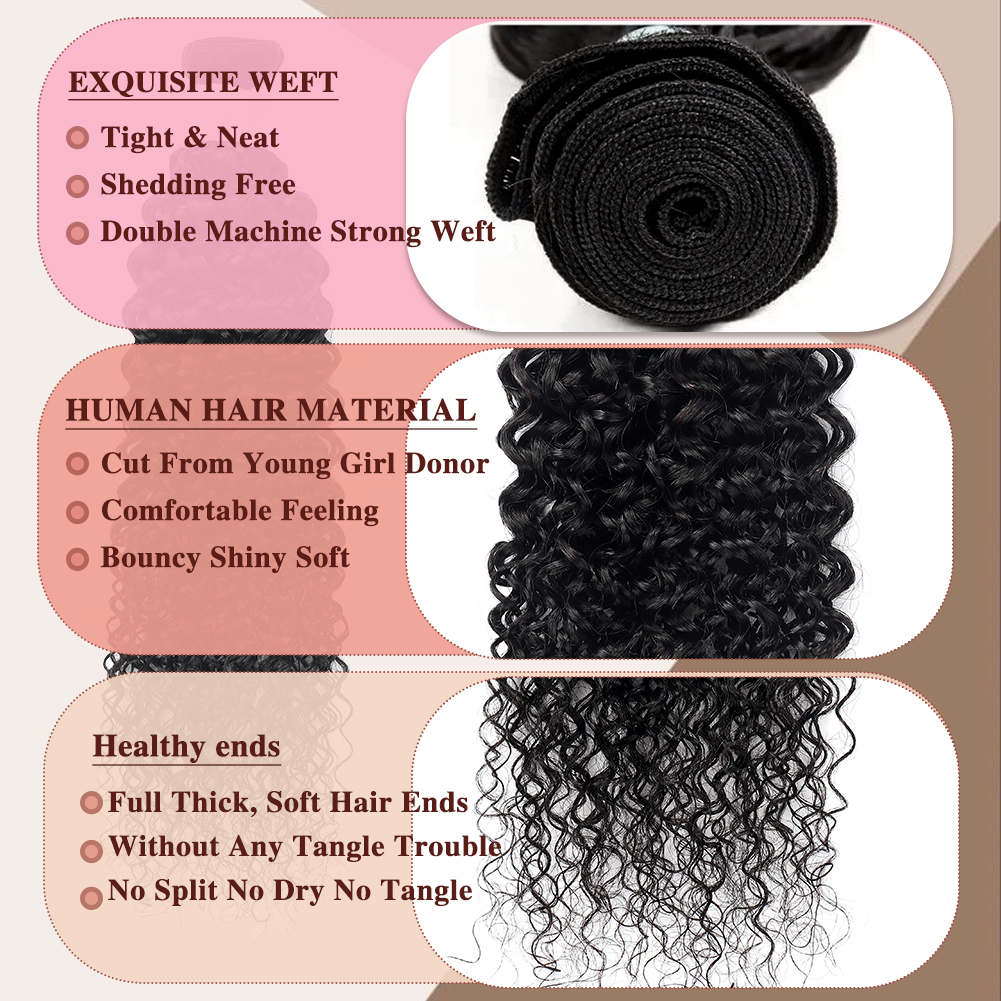 Wholesale & Custom Water Wave Human Hair Bundles 100% Virgin Human Hair Extensions Natural Black