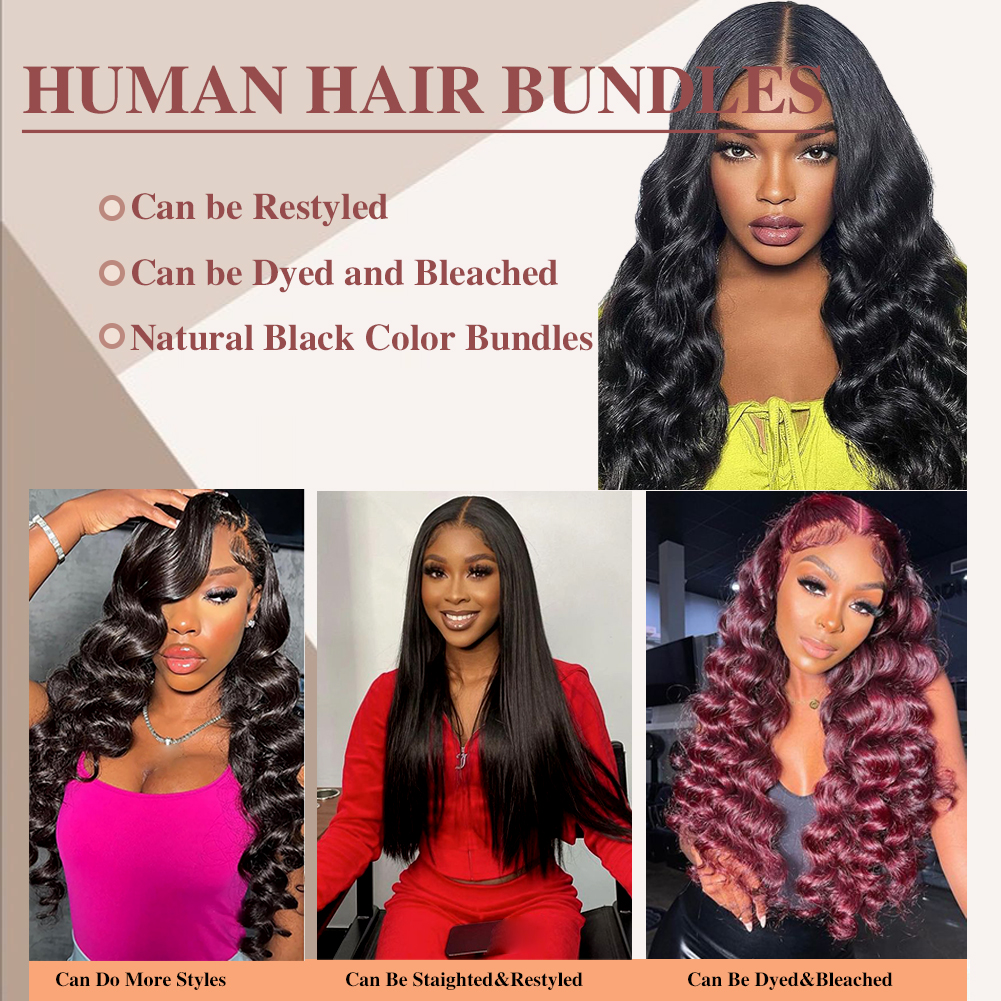 [Copy]Wholesale & Custom Loose Wave Human Hair Bundles 100% Virgin Human Hair Extensions Natural Black