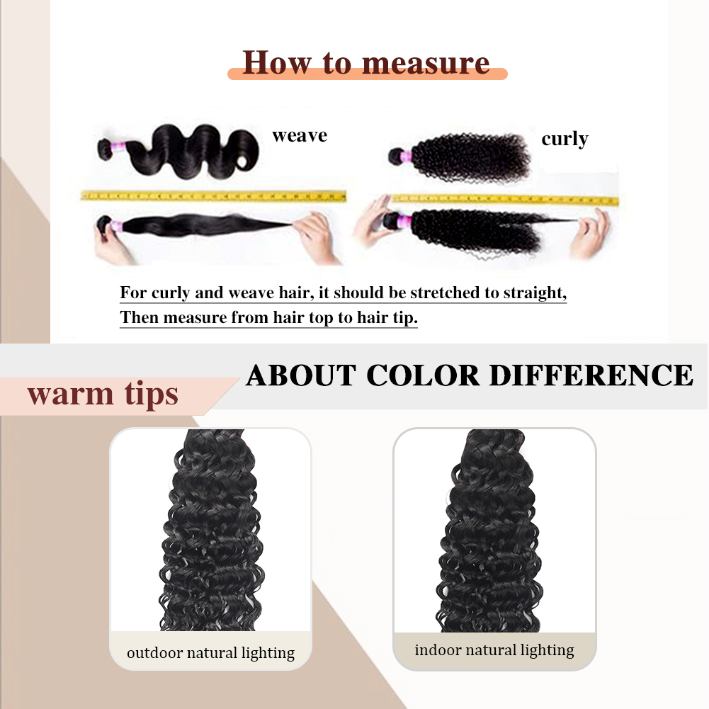 Wholesale & Custom Water Wave Human Hair Bundles 100% Virgin Human Hair Extensions Natural Black