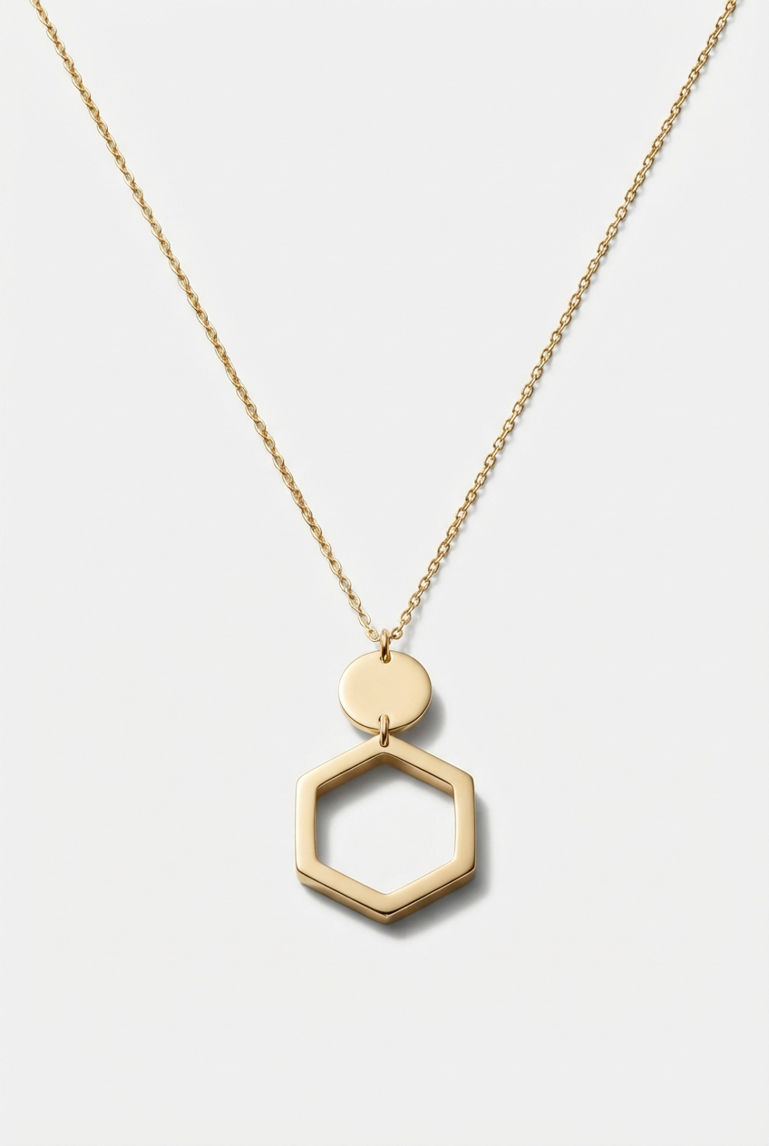 Gold layered CZ pendant necklace