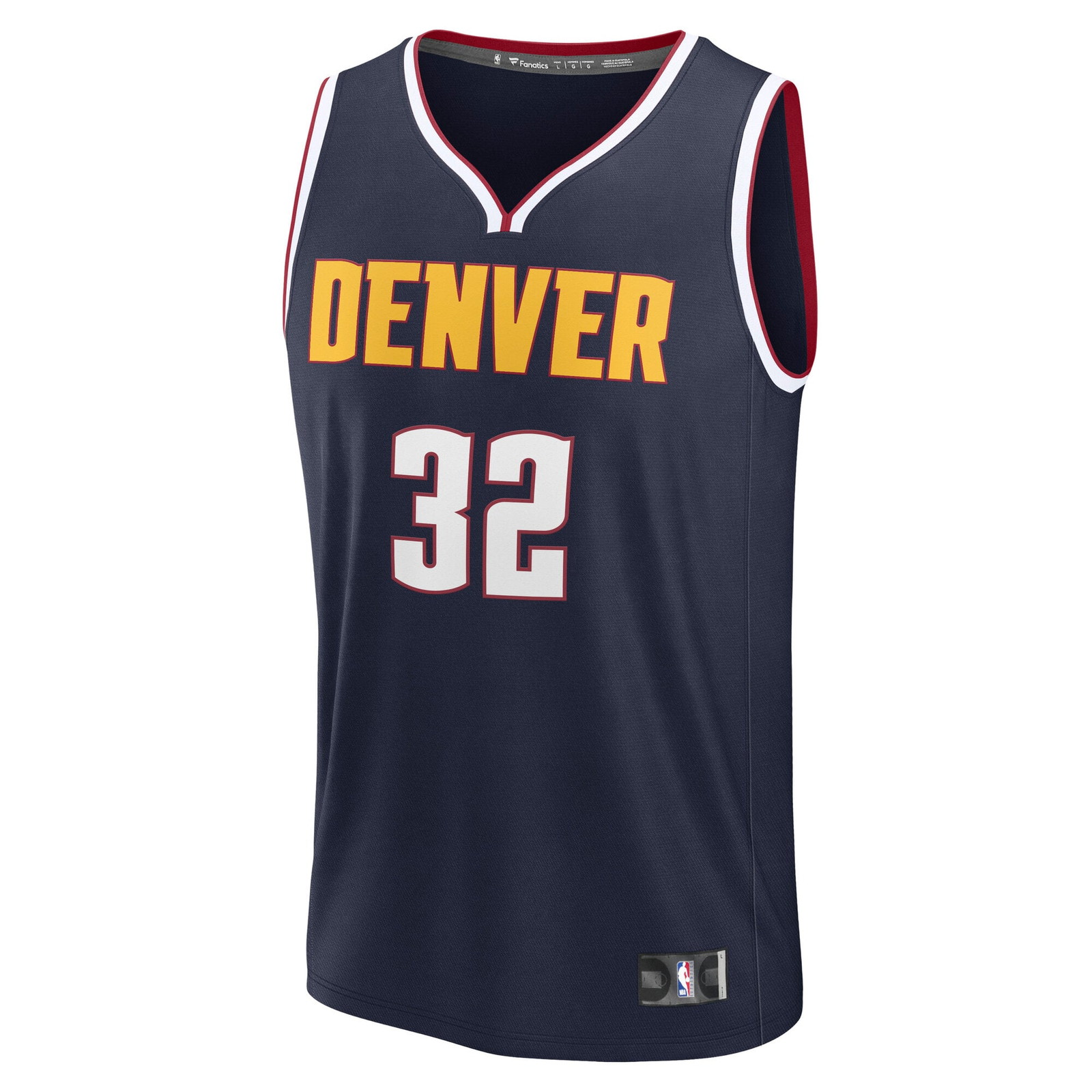 Aaron Gordon Denver Nuggets Fast Break Fan Version Jersey Navy Icon Edition - back view