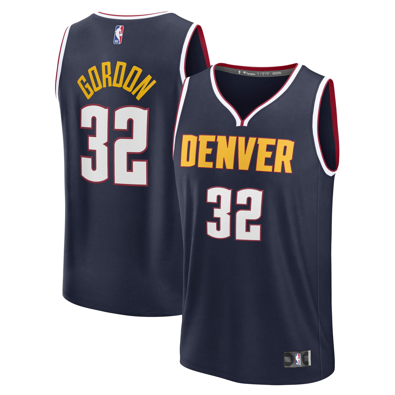 Aaron Gordon Denver Nuggets Fast Break Fan Version Jersey Navy Icon Edition - front view