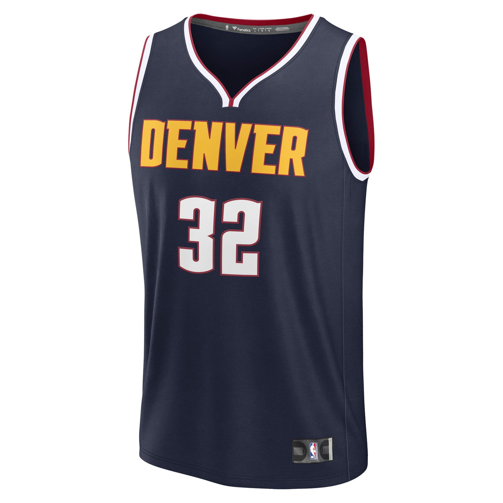 Aaron Gordon Denver Nuggets Fast Break Fan Version Player Jersey Icon Edition Navy - back view