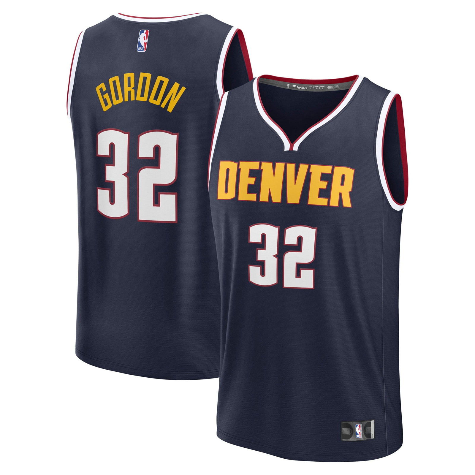 Aaron Gordon Denver Nuggets Fast Break Fan Version Player Jersey Icon Edition Navy - front view