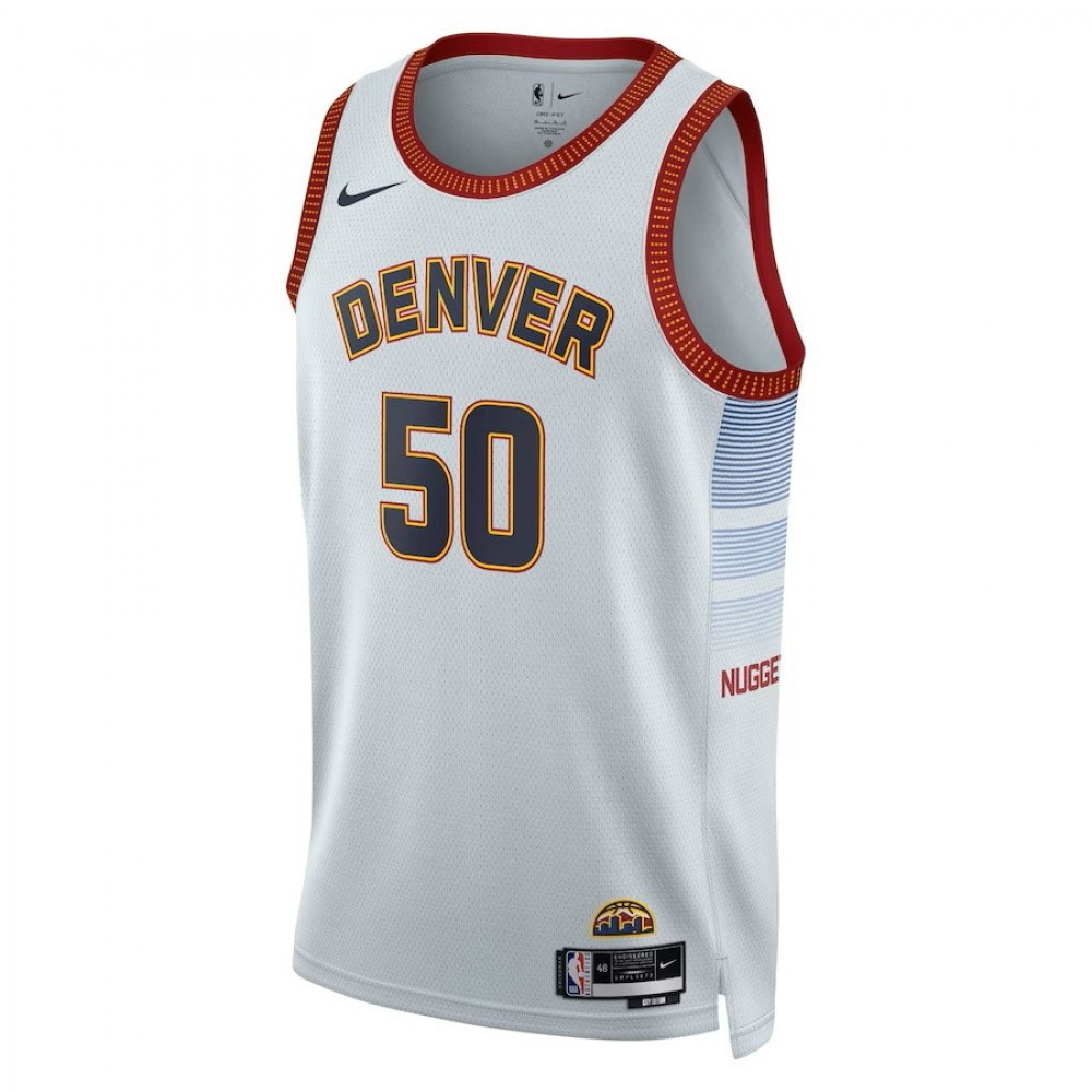 Aaron Gordon Denver Nuggets Unisex 2022/23 Swingman Jersey City Edition Silver - second front view